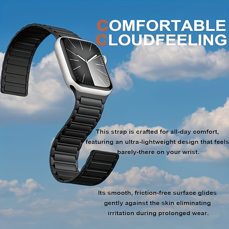 Magnetic Bands Compatible with Apple Watch Band 49mm 46mm 45mm 44mm 42mm 41mm 40mm 38mm Women Men, Sport Strap for iWatch Ultra 2 Series 10 9 8 7 6 SE 5 4