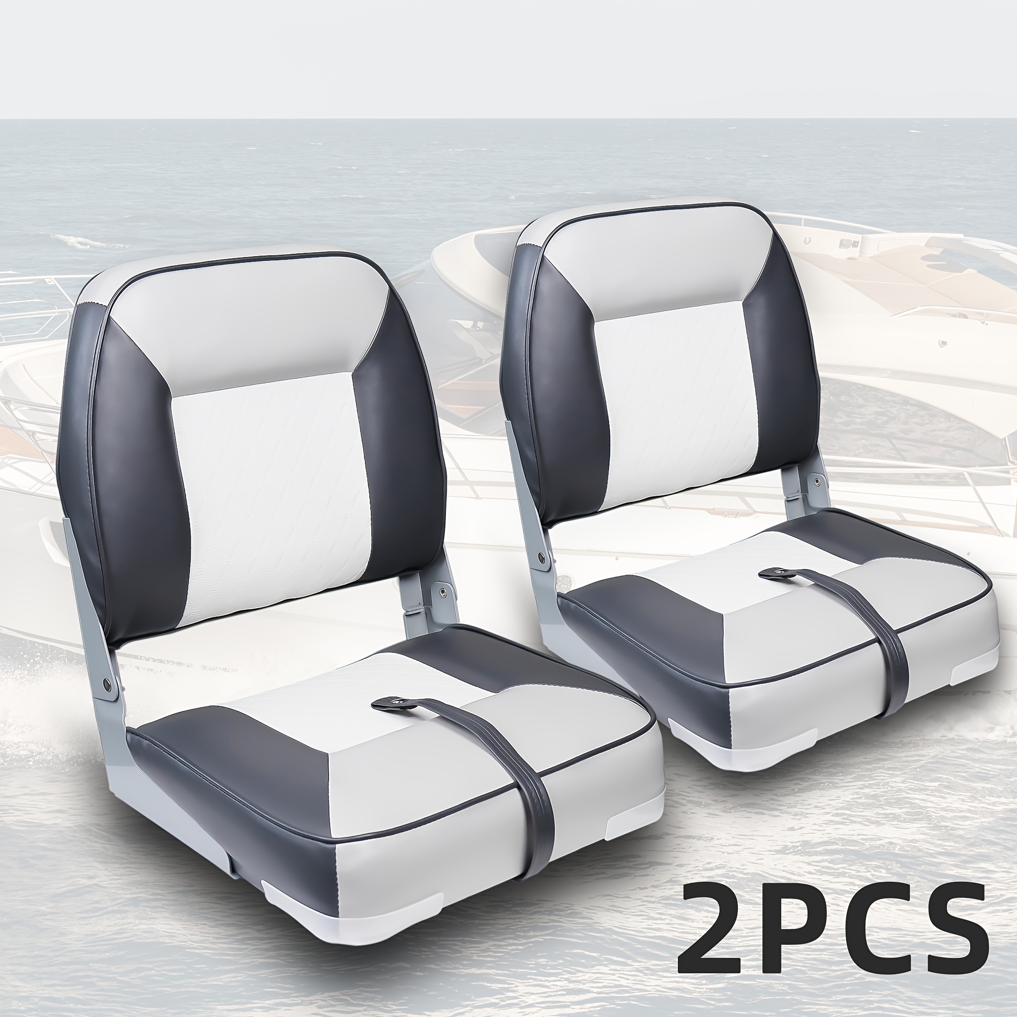 low back   down fishing boat seat waterproof   colors universal boat chair4 screws included for pontoon       boat   canoe boat accessories