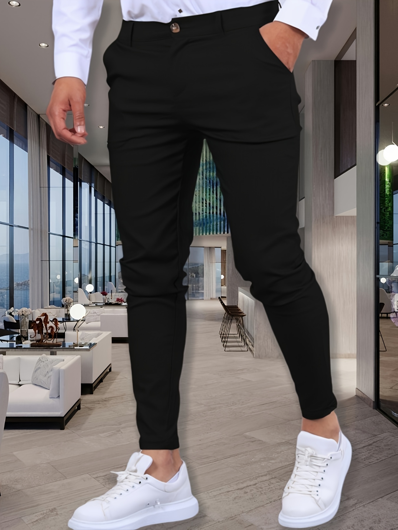 haggar h26 men's premium stretch slim fit dress pants Haggar Premium Stretch Suit Pants - Flat Front, Flat Front in Medium Grey