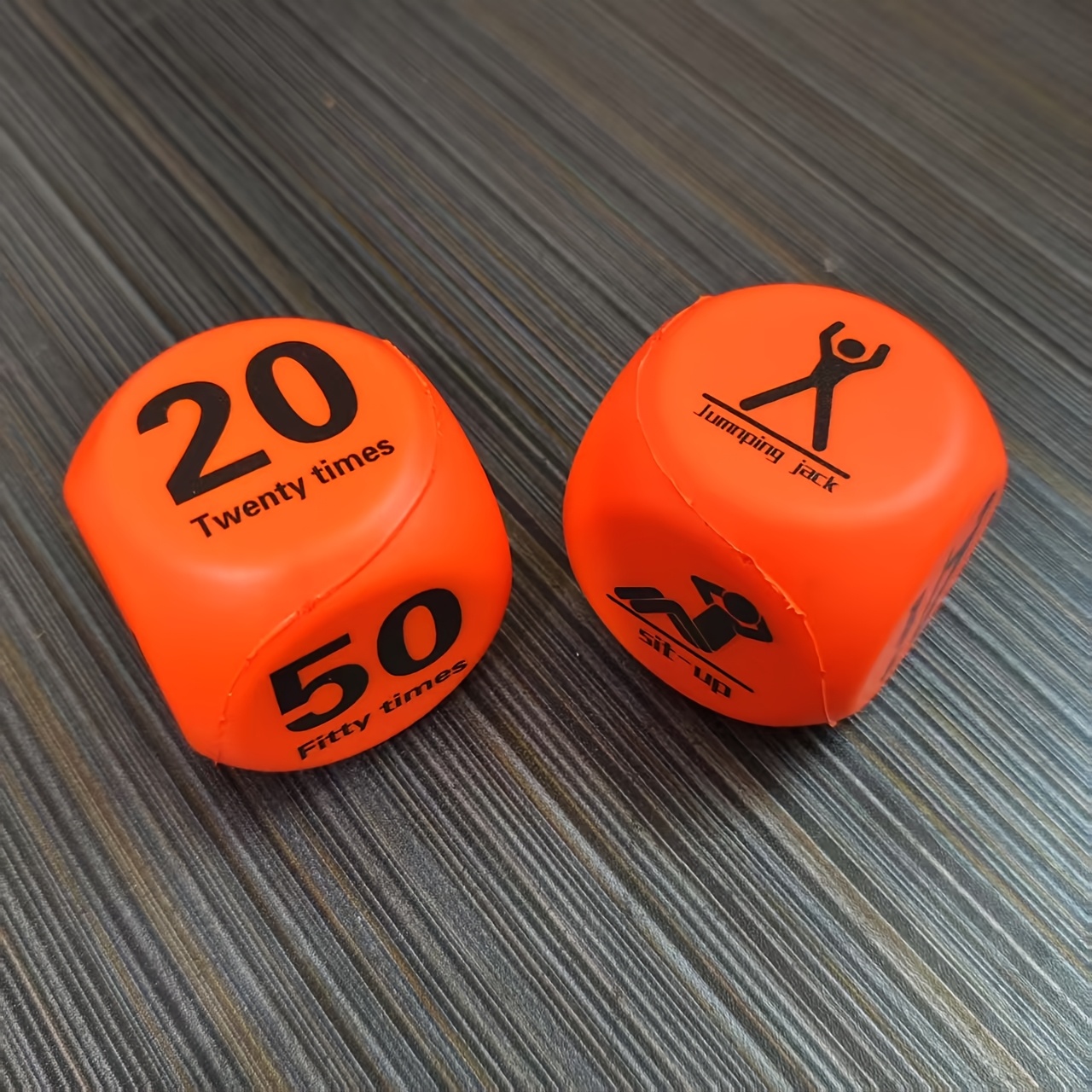 E-shop 2 Stück Langlebige Lustige Fitness-Entscheidungswürfel für Körpertraining Übungen