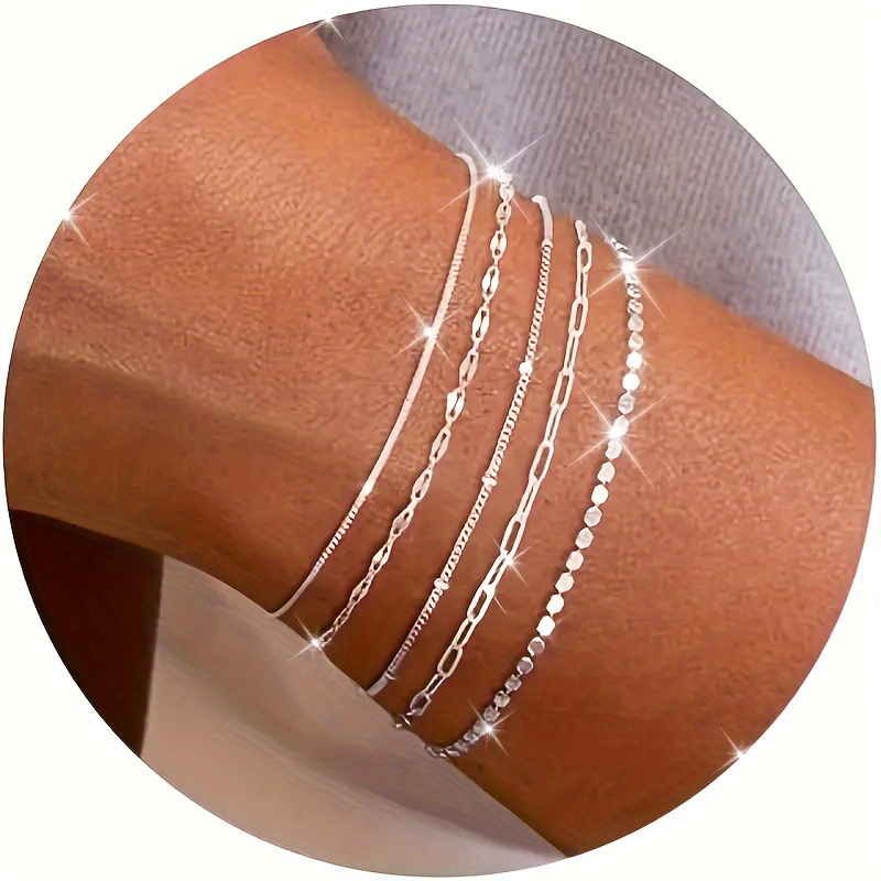 

5 Pcs Set Of Bracelet For Women, Bracelet For Women Set Bracelet Jewelry For Women Bracelet Set For Women Teen