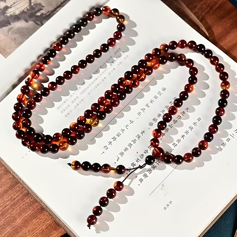 Fashionable Beaded Necklace with 108 Beads, Spiritual Prayer Accessory