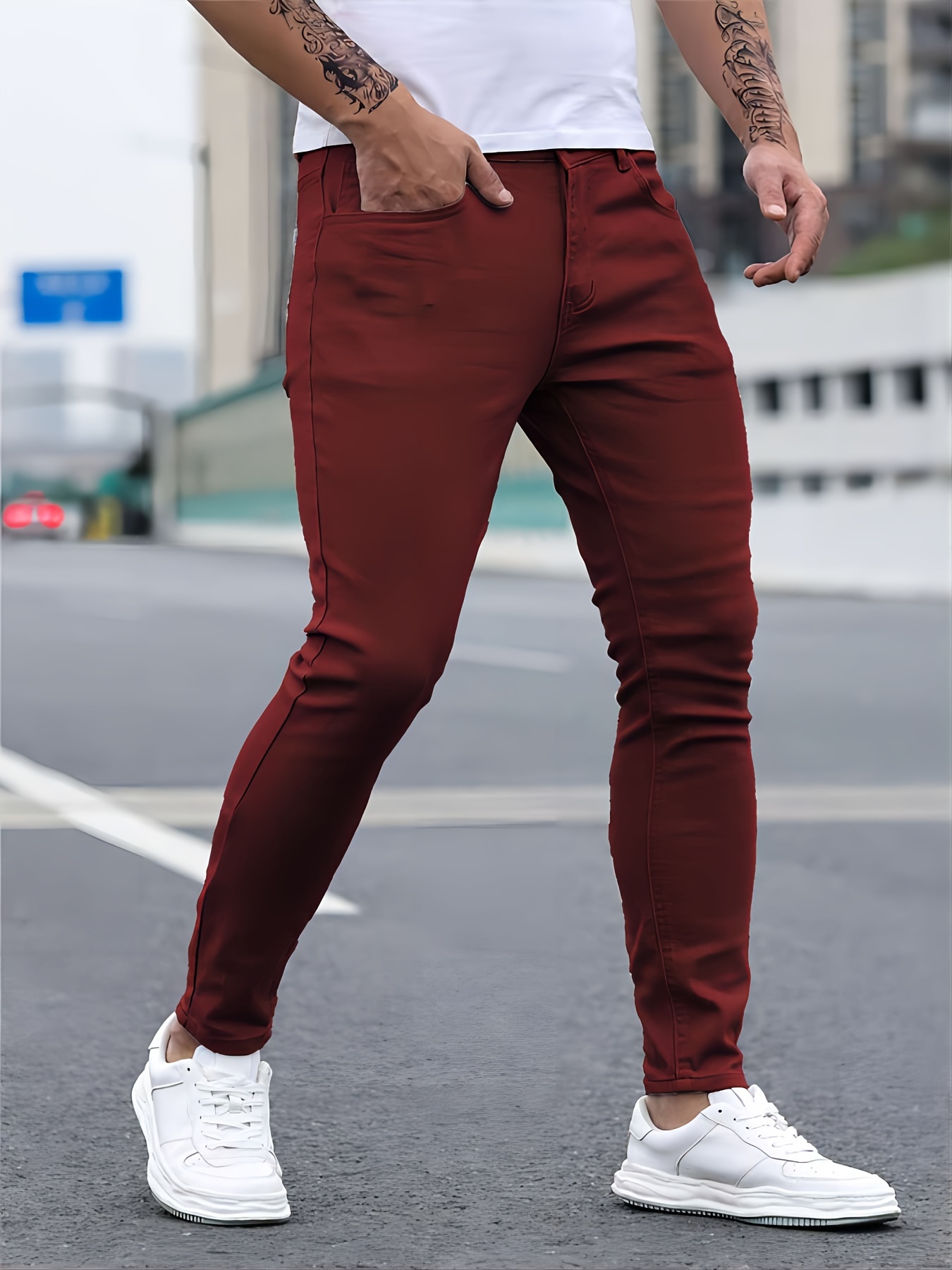 Men'S Casual Stretch Trousers