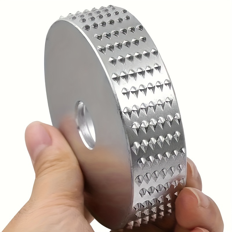 TEMU 1pc Heavy-duty High Carbon Steel Woodworking Engraving Disc - Grinding & Shaping Wheel With For Professional & Diy Woodworking, Compatible With