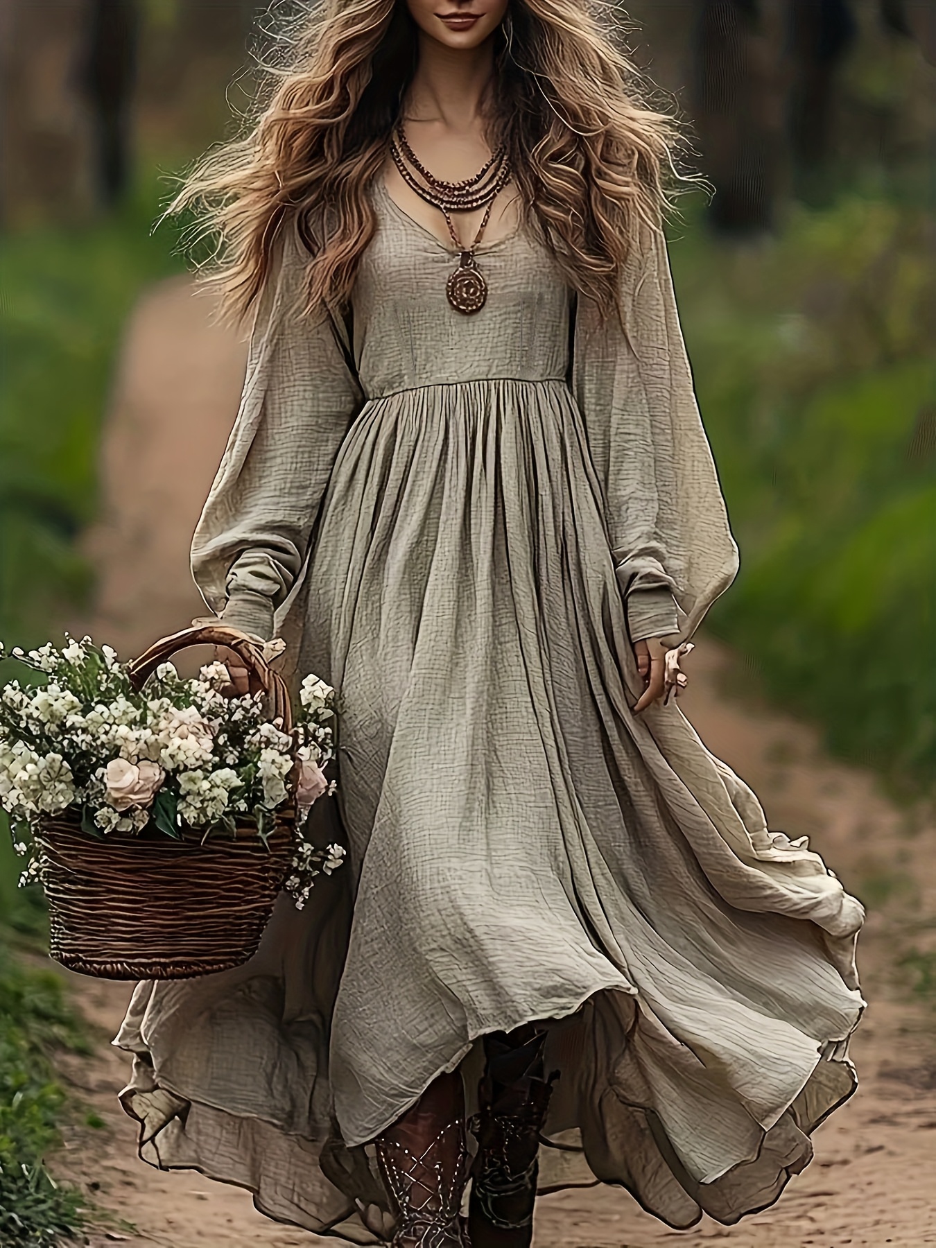 elegant loose dress sold on Temu United States