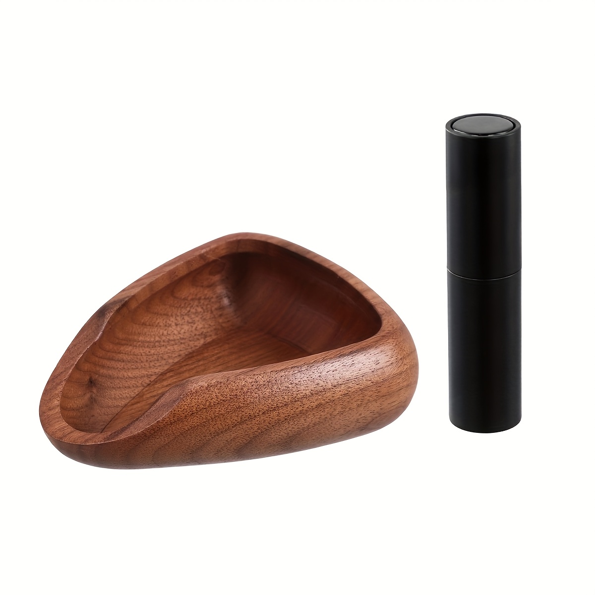 Coffee Bean Dosing Cup & Rdt Spray Bottle Set, Wood Espresso Accessories Kit With Static Reduction Spray, Measuring Tray For Coffee/tea