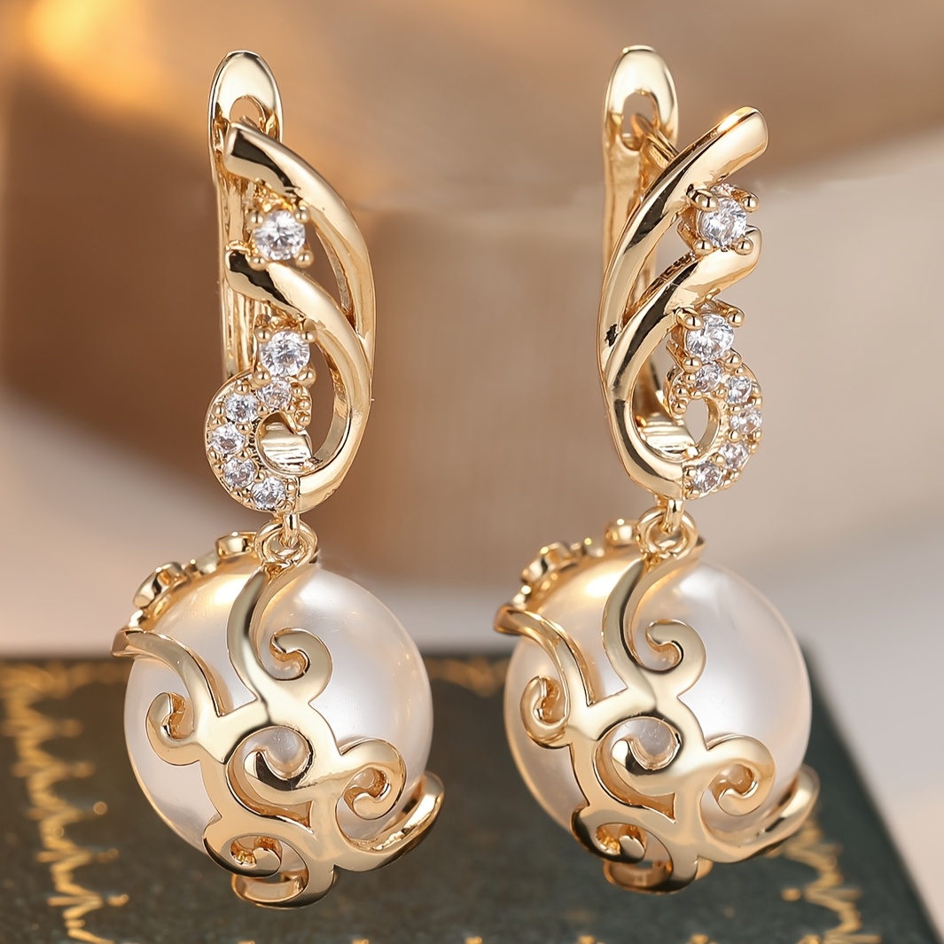 E-shop Ein Paar Damen-Anhängerohrringe, exquisite lange Ohrhänger mit Flügelmuster, Partyschmuck-Geschenk
