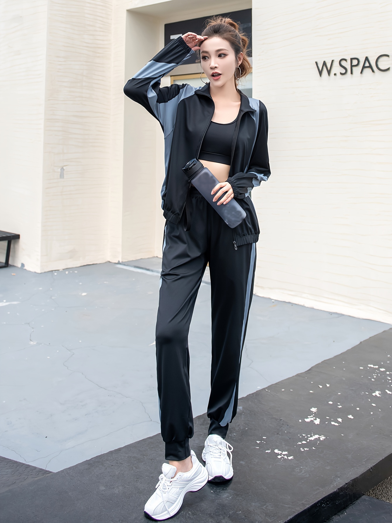 Colour block tracksuit womens on sale