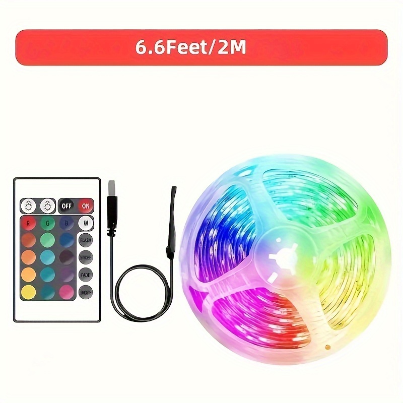 Led Strip Lights Usb Rgb 5050 Color Strip Lights Sync Color - Temu ...