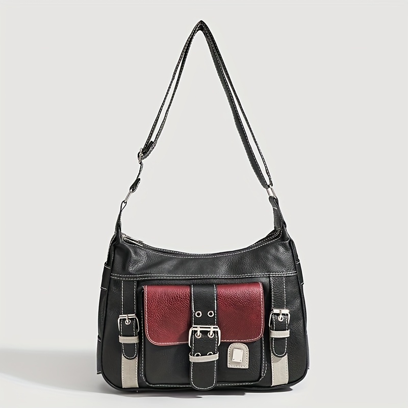 Image of Street Bag Women's Versatile Shoulder Crossbody Bag Retro Vintage Bag Niche Commuter Tote Bag