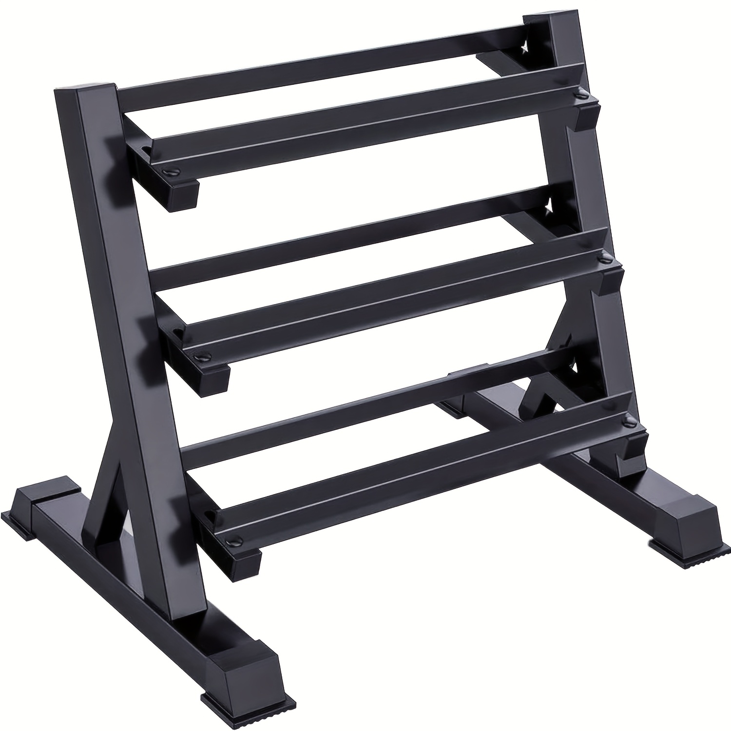 3-tier Dumbbell Rack, 90 X 50 X 93cm Storage For All Weights Of Dumbbells, 300kg Load Capacity