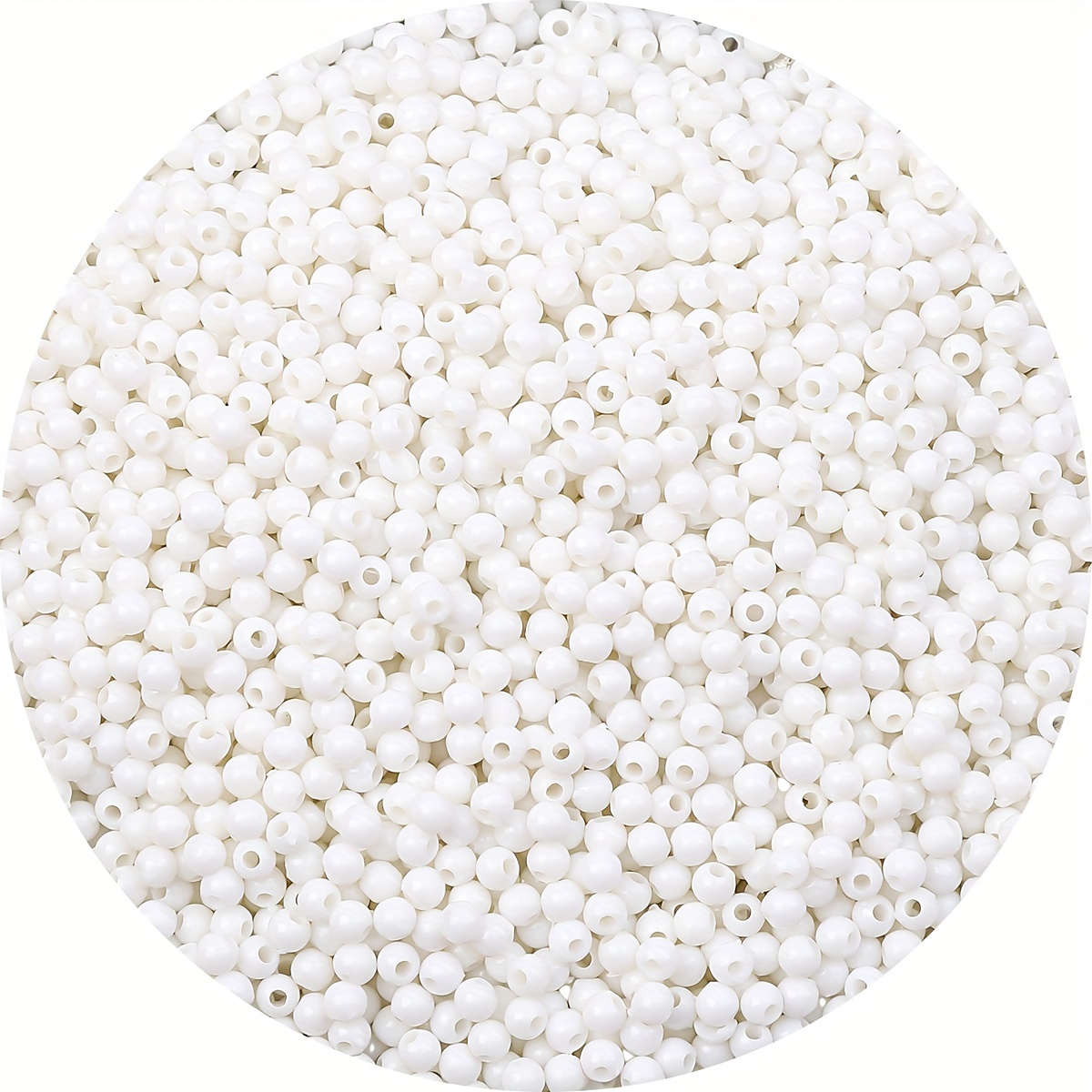 1800pcs/bag 3mm Random Color Mixing Tiny Acrylic Seed Beads - Solid Color Beads, Perfect For Making, Hand Stringing, And Crafting, Suitable For Unique Bracelets, Necklaces, And Accessories