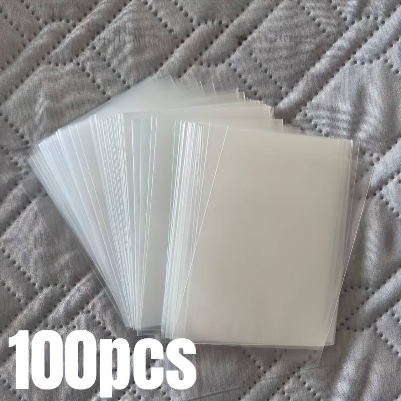 TEMU Custodia in pellicola morbida adatta per carte fotografiche, carte da gioco, cartoline - a specchio lucido con porta carte a caricamento dall',