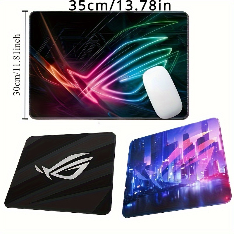 

1pc 4mm Thick Gaming Mouse Pad With Locking Edge, Ideal For Esports And Office Use