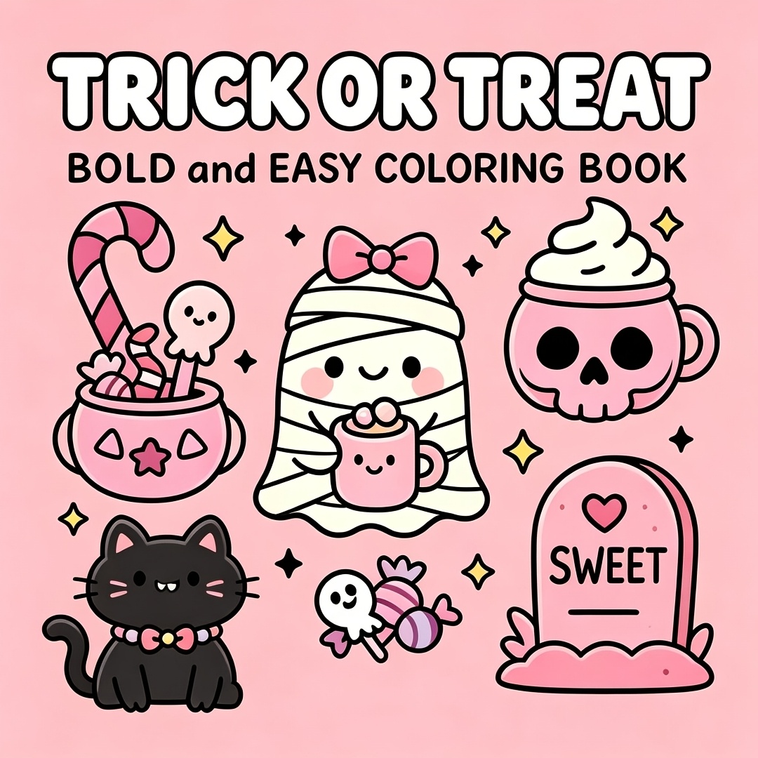 TEMU 1pc Halloween Children And Adult Book, Suitable For Goth Enthusiasts, Back-to-school Birthday Or Holiday Gift, Relaxing Gift For Birthdays,