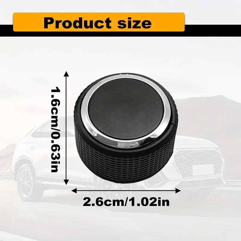 2-Pack Audio Radio Control Knob Buttons – Replaces 22912547 For Chevy GMC Cadillac Buick