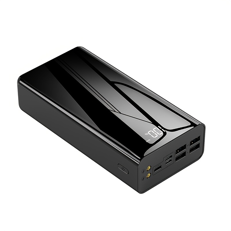 E-shop 50000mAh Super Große Powerbank mit LED Smart Display, Taschenlampe, Outdoor Notfall , Tragbare Powerbank, Zwei-Wege Schnellladung, Outdoor