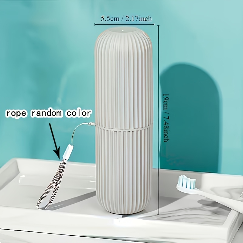 Travel Toothbrush Cup and Holder, Portable Toiletry Caddy