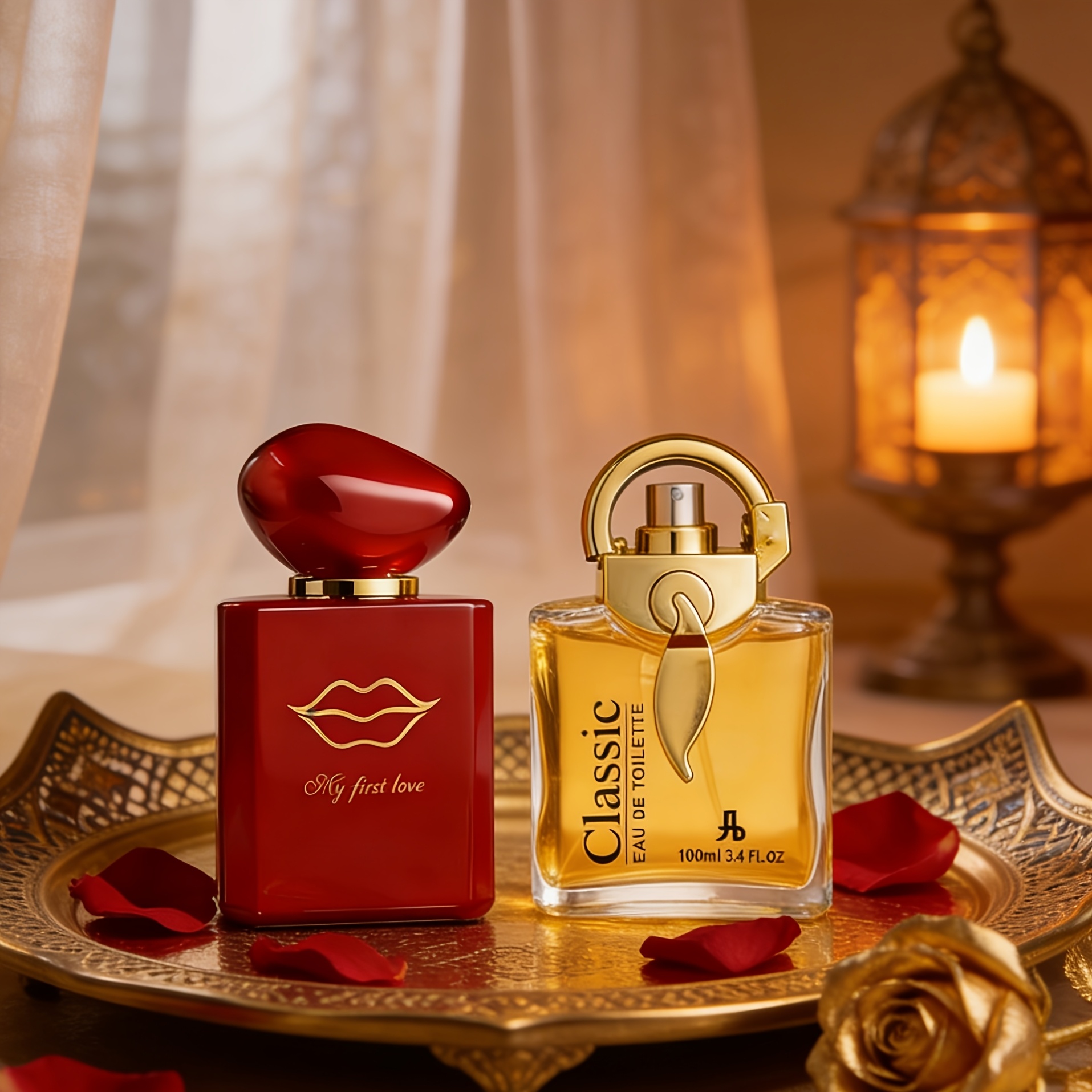 Image of 2-pack Arabian Unisex Eau De Parfum & Eau De Toilette. Floral, Fruity, And Blend With Long-lasting Scent. Suitable For , Great For Daily Wear And Gifting. (100ml + 50ml) Hair Perfume
