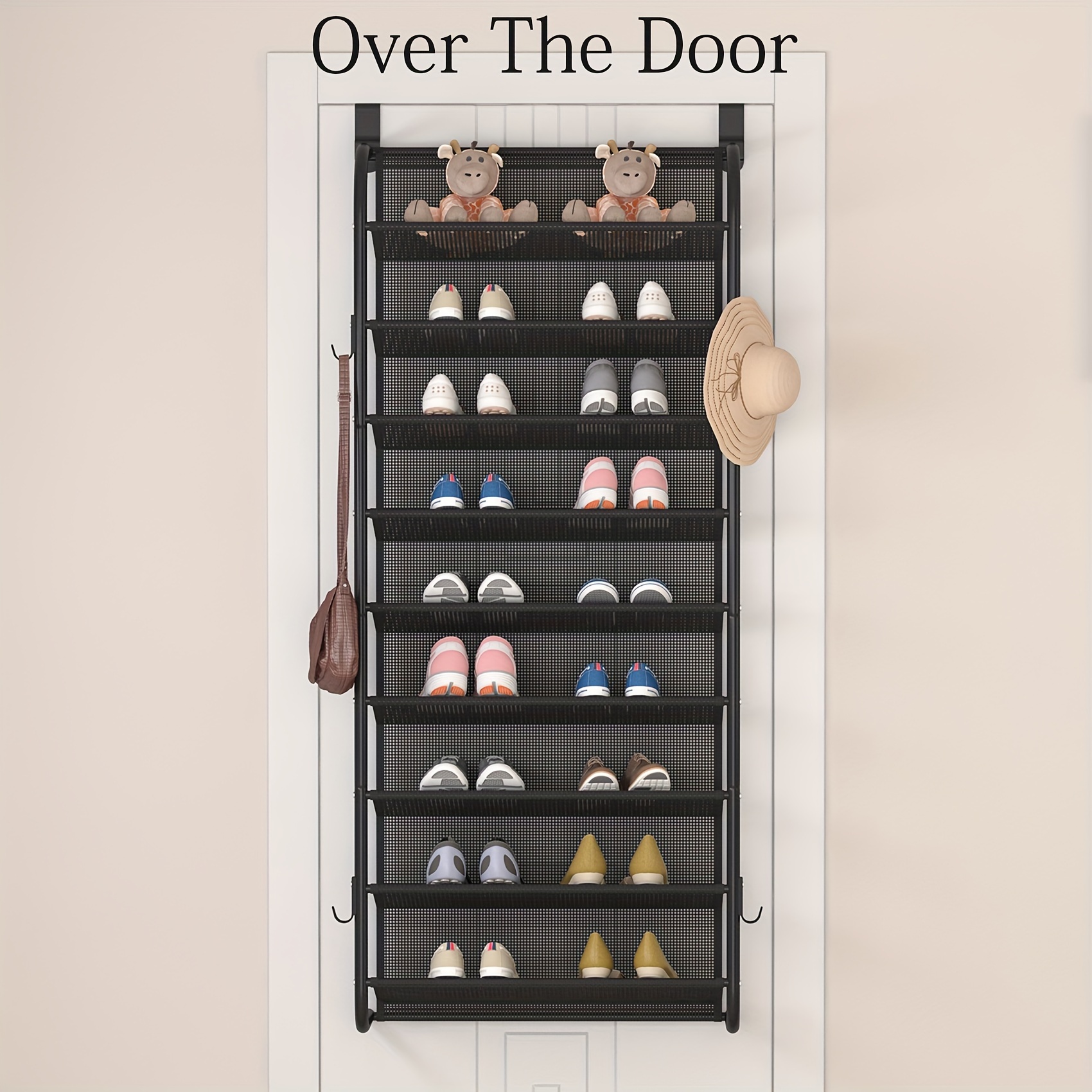 tier shoe rack door shoe organizer hanging shoe storage Temu