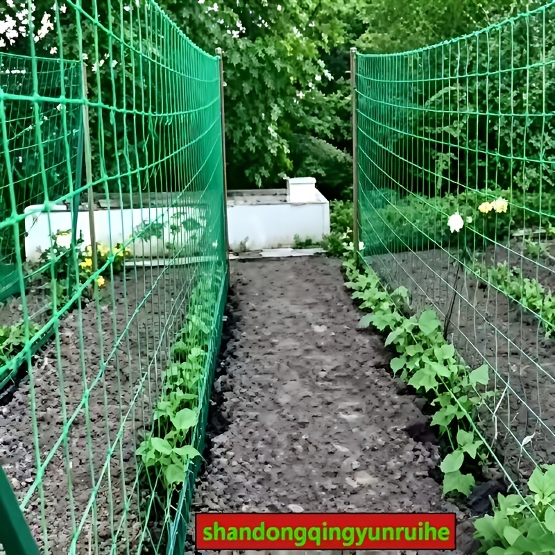 1 pack plant trellis netting 60 strand reinforced   edge suitable for climbing vines     vegetables fruits flowers tomatoes beans ideal for lawn care and landscape   made of aging resistant material