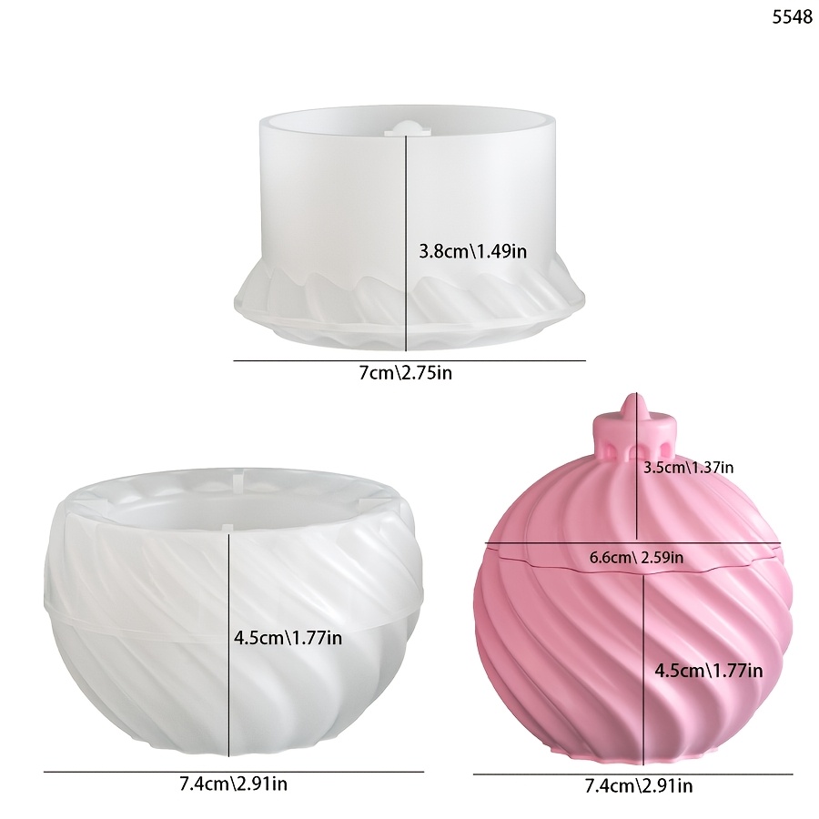 TEMU Clay Mold Set: Silicone Mold For Making Ribbed Decorative Storage Jars In Farmhouse Style For Christmas Mantel Decor Or Rustic Winter Tabletop