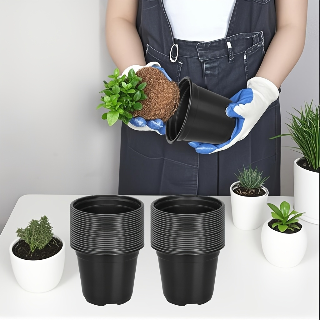 4 inch 10cm small plastic flower pot 50 100 seed starting - Temu