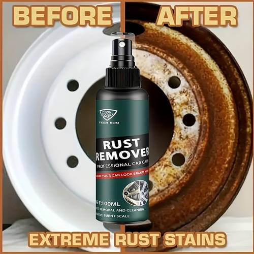 rust remover spray effective rust removal universal car metal rust remover and protector spray anti oxidation conversion coating no electricity needed home tool kit for vehicle parts protection liquid form