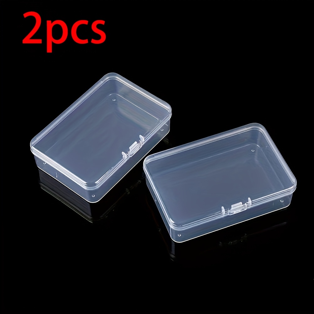 1/2/3/4pcs Transparent Plastic Jewelry Boxes for Organizing