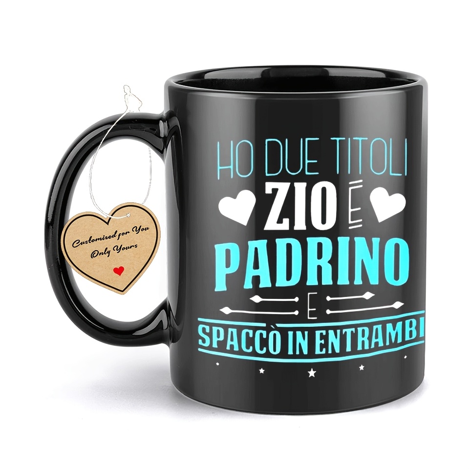 TEMU 1 pezzo, da caff癡 divertente Zio, per e attivit� , da caff癡/acqua in ceramica da 11oz, da caff癡 regalo, Regalo per compleanno e festivit�, Molto
