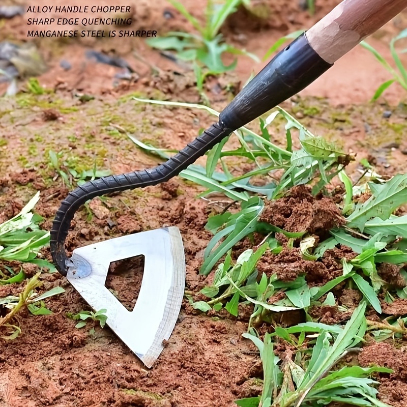 

1pc Garden Hoe Tool Set, Hardened Hollow Hoe Garden Edger Weeder, Sharp Handheld Hoe For Weeding, Loosening Soil, Planting
