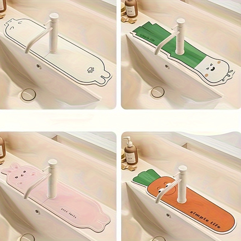 Kitchen Sink Faucet Drain Pad Bathroom Diatom Mud Absorbent - Temu