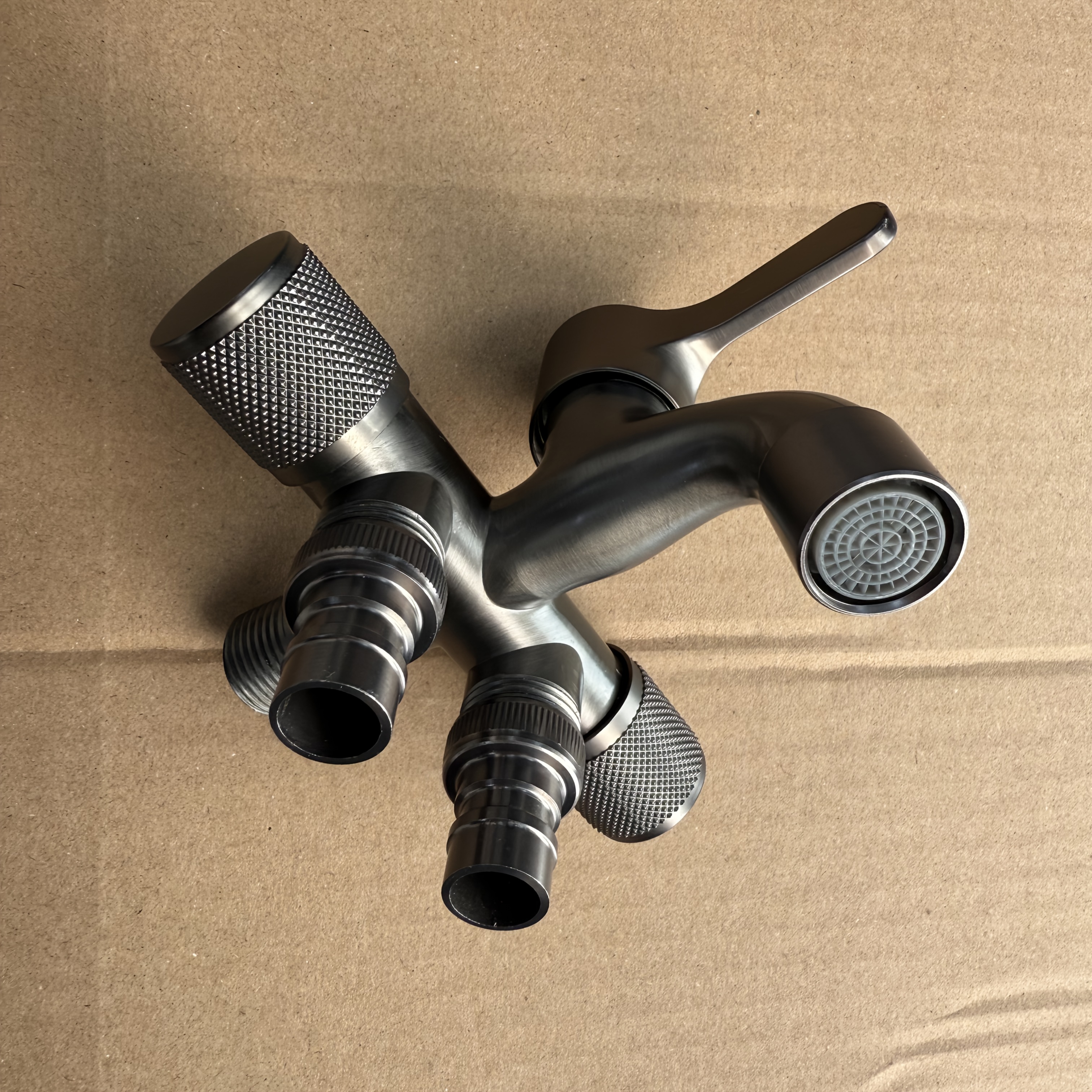 1 In 3 Out Washing Machine Faucet, 3 Control Household 1 In 3 Multifunctional Stainless Steel Faucet