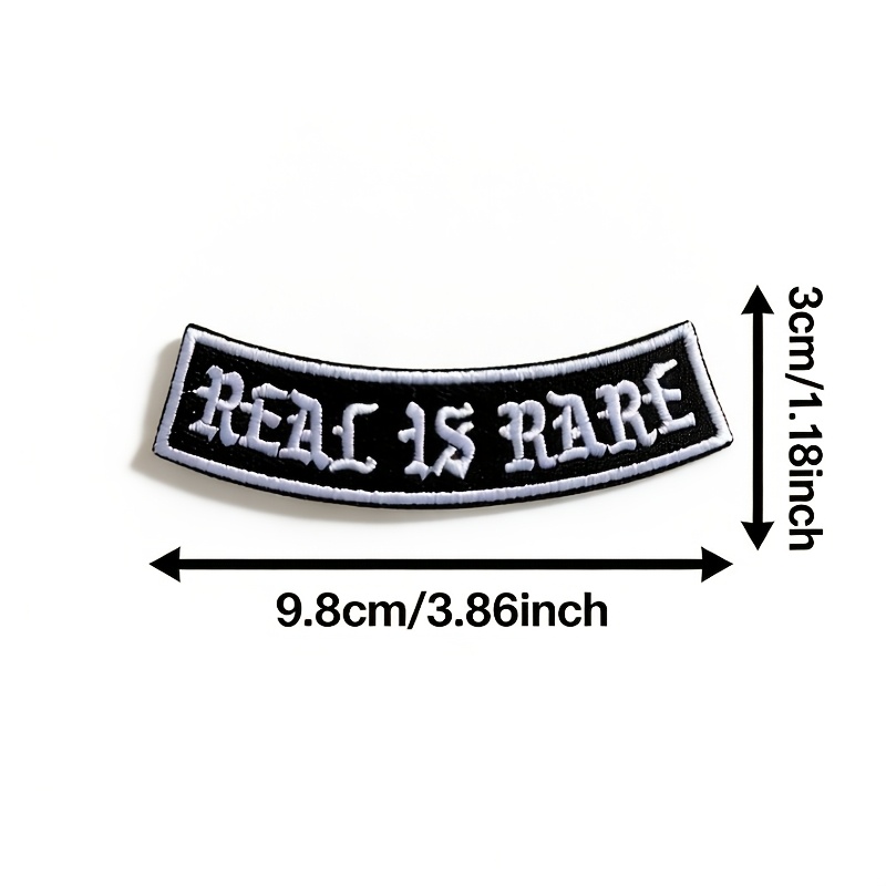 TEMU 1 pz di vera rarit�, patch termoadesiva ricamata curva, slogan , pezzo di stoffa decorativo, per giacche, e aggiunte di abbigliamento per zaini,