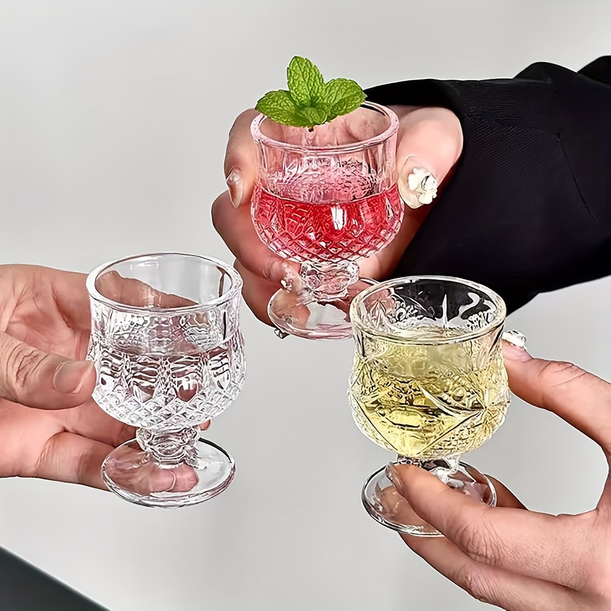 square whiskey glass sold on Temu United States