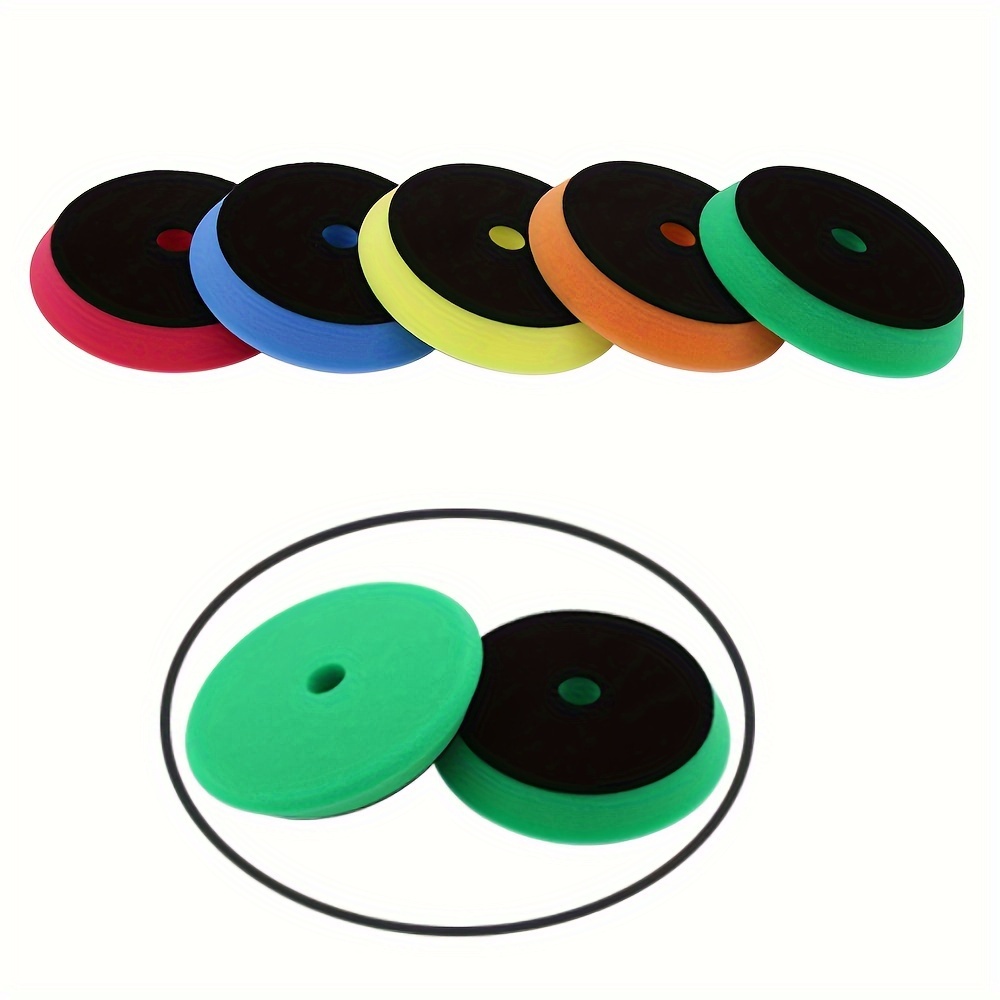 Wowpartspro 5-Pack 7 Inch Foam Buffing Pads - Coarse To Fine For Car Polisher