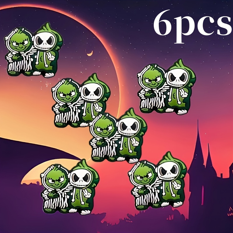 

6pcs Halloween & Set - For Diy Keychains, & Crafts