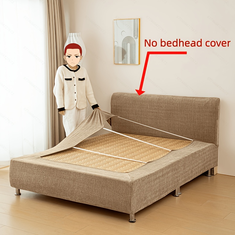 TEMU 1pc Thickened Mattress Protector With Elastic Band, Soft And Durable, Essential Bedding Accessory