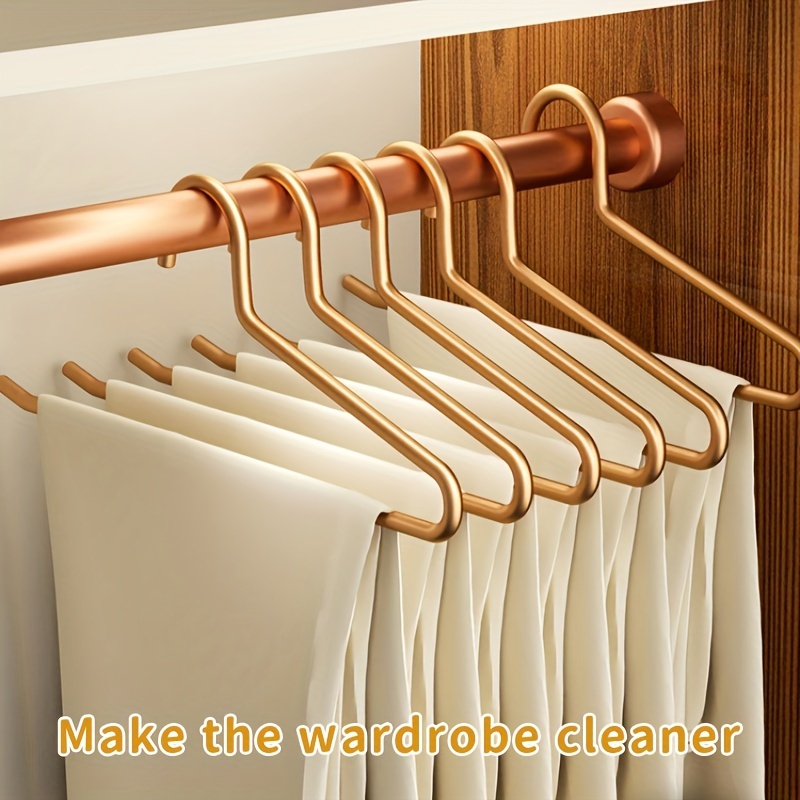 

Set Of 6 Aluminum Pants Hangers, Skirt Hangers, High-end Hangers, Magical Storage, Clothes Hangers, /silvery Clothes Hangers.