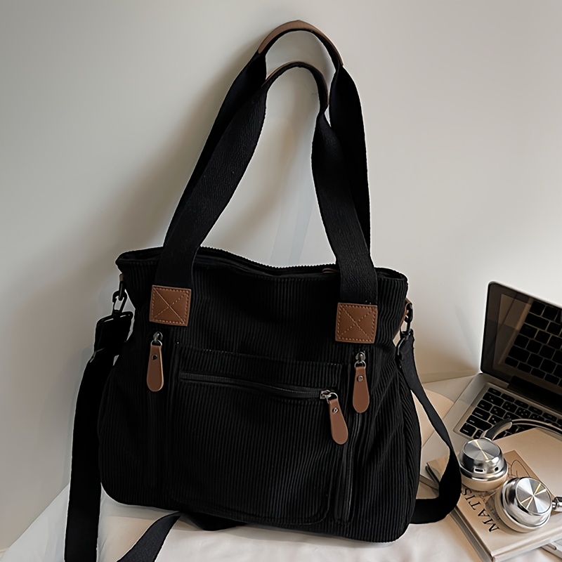New Corduroy Fabric, High-end Fashion Women's Shoulder Bag, Versatile Textured Crossbody Bag, Removable Strap, Suitable For Short Trips, Daily , And Shopping, Perfect For Gifting