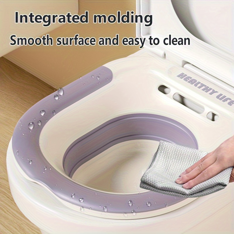 2pcs set of sitting bathtubs, butt washing artifact, free squatting basin for Women's private care, toilet basin, elderly care basin