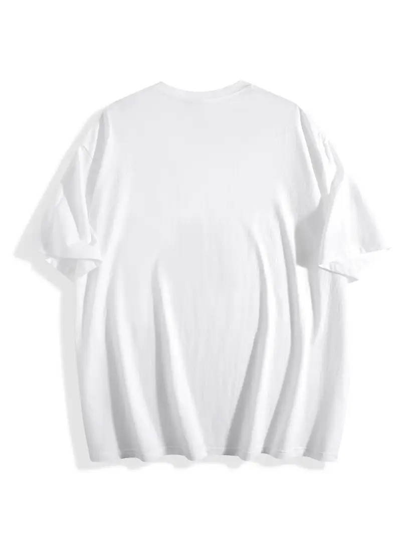 mens 180g cotton t shirt crew neck short sleeve regular exploration print machine washable casual business wear exploration clothing crew neck shirt cotton tshirt Product details 1