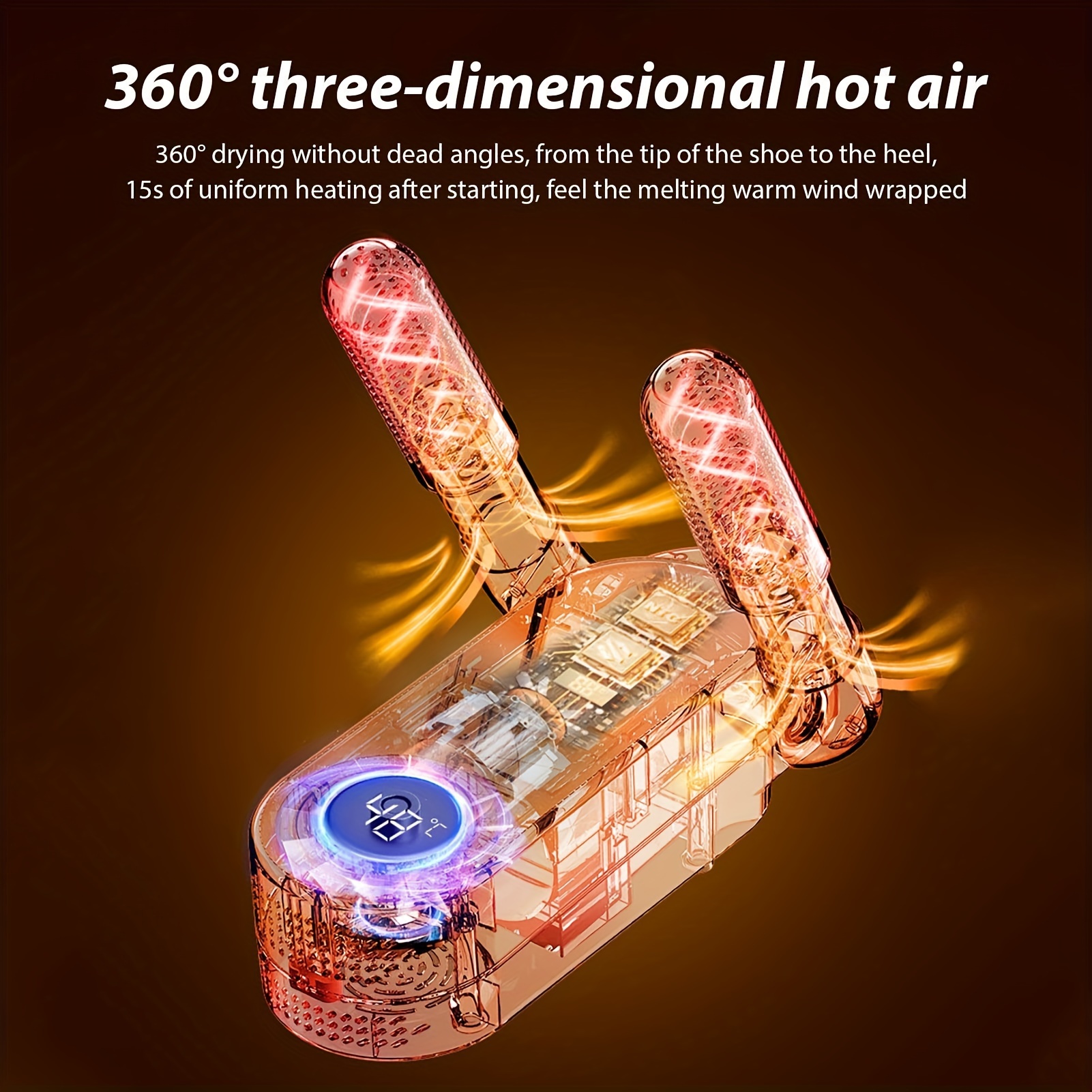 1pc intelligent timing shoe dryer portable electric shoe dryer space saving foldable shoe warmer details 6