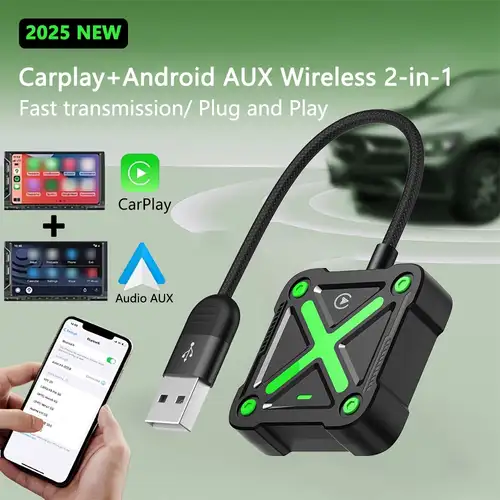 IOS 10 En Hoger Adapter Draadloze CarPlay Adapter - Zet Bedraad Om In Draadloos, USB-C/A, Compatibel Met IOS 10 Apple Carplay Voor De Auto IOS 10 En Hoger Adapter Draadloze CarPlay Adapter - Zet Bedraad Om In Draadloos, USB-C/A, Compatibel Met IOS 10 Apple Carplay Voor De Auto