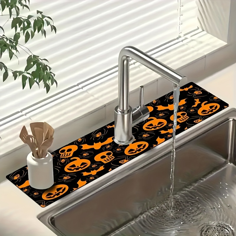 

1pc Festive Kitchen Sink Mat - Easy Installation, Cut To You, Perfect For Your Home Decor