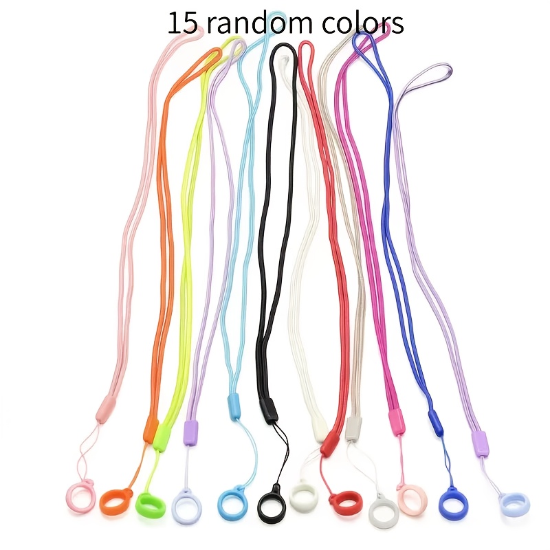 TEMU 15pcs/ Accessories Lanyard   Anti-loss Ring/ Anti-loss Accessory/ Type/ Fashion Accessoryï¼random Color