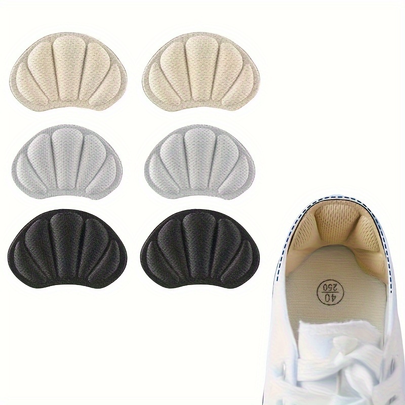 

3pairs Anti-wear Cushion Pads, Foot Care Heel Protectors, Adhesive Heel Stickers For Abrasion Prevention