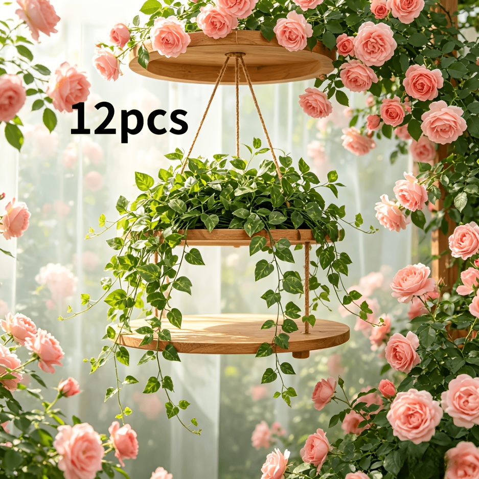 TEMU 12pcs Set, Outdoor Artificial Green Vine Set, Each Piece 39.37inch With Vibrant Leaves. Diyed Into Balcony Shades, Space Dividers, Party Arches,