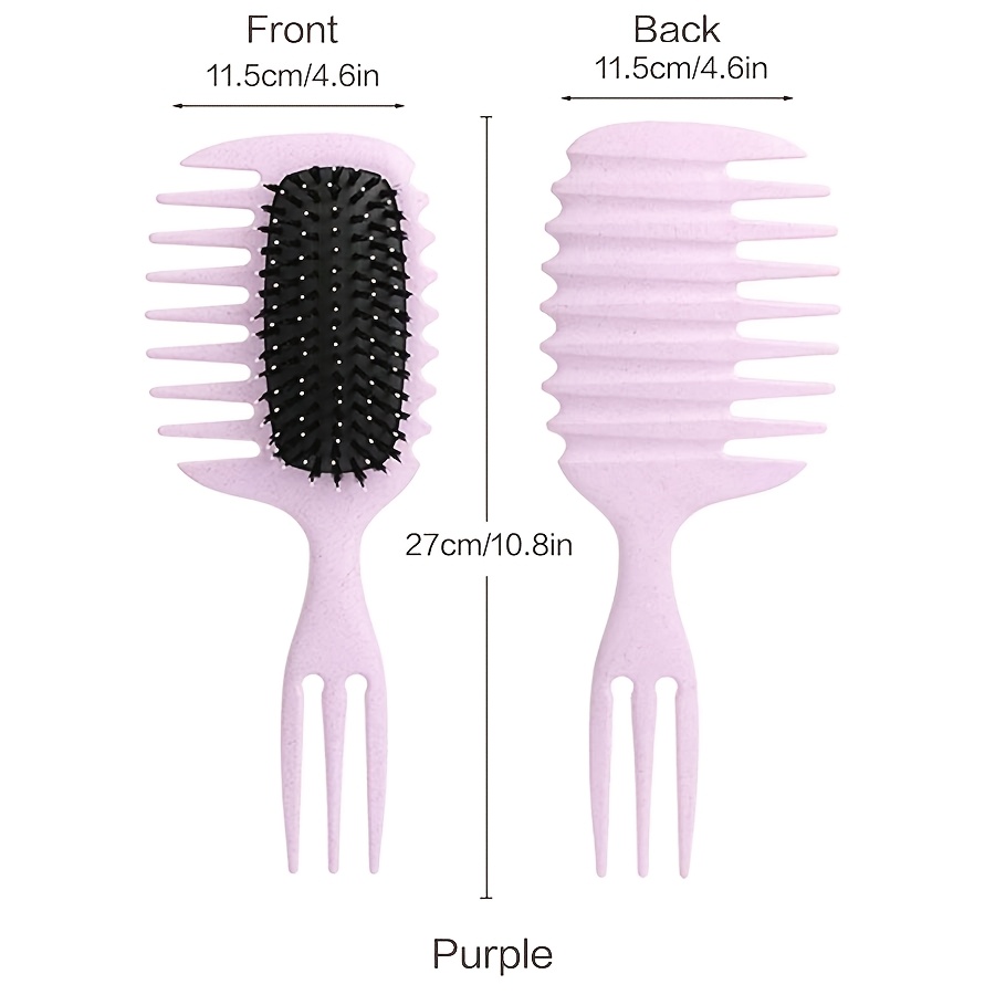 TEMU Candybrush 2026 New Curly Hair Styling Brush & Cleaning Tool Set, Hair Defining Brush For Curly Hair