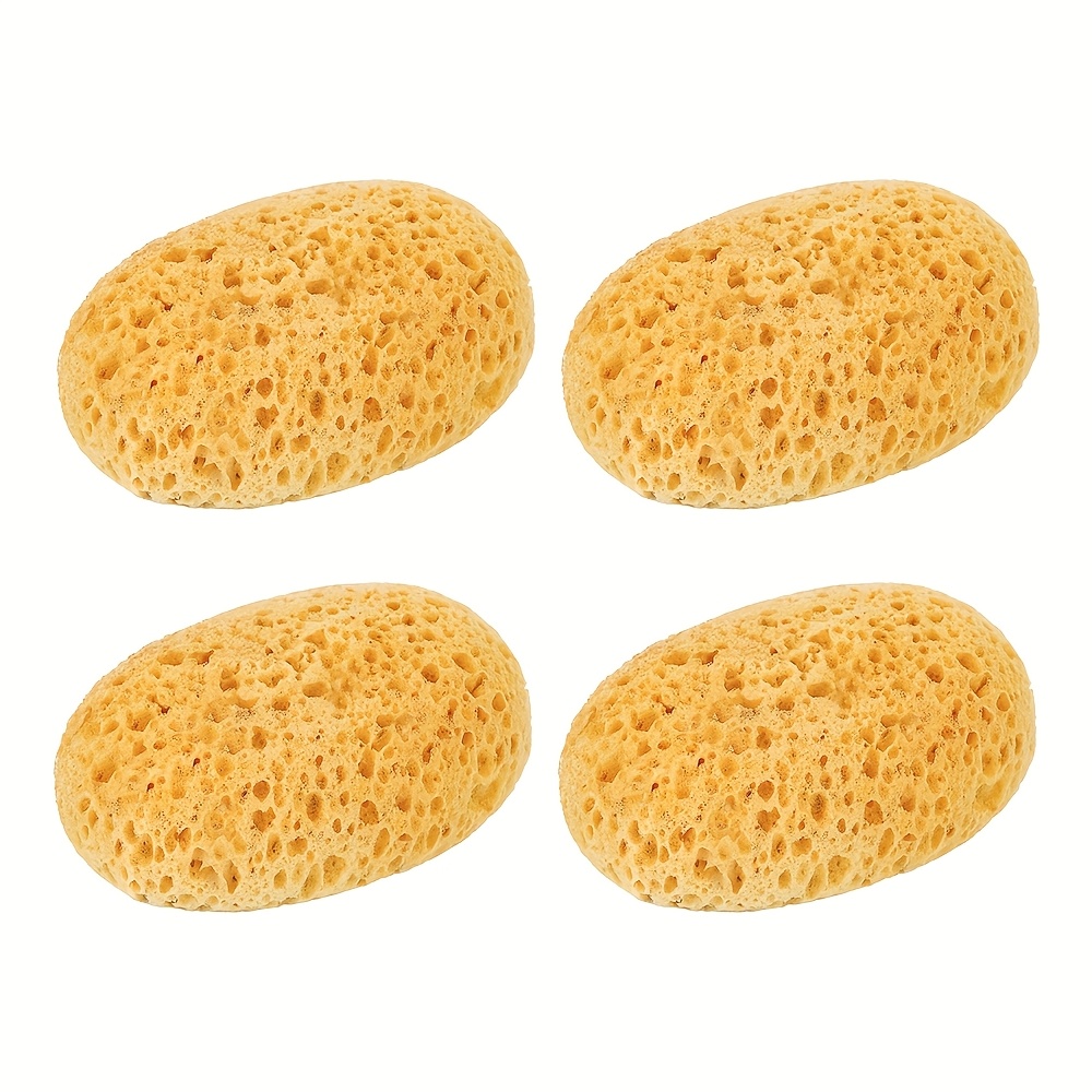 4pack Bathing Seaweed Sponge For Men And Women Scrub Bubbles, Scrub Exfoliated Honeycomb, Clean Bathing Seaweed Sponge